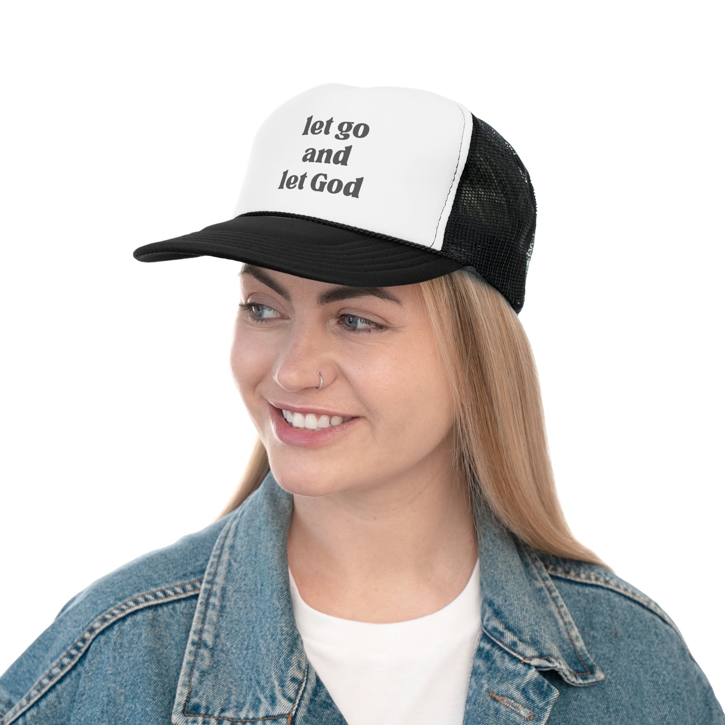 Let Go And Let God Trucker Hat