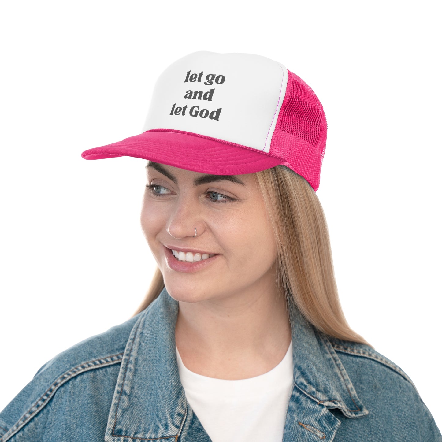 Let Go And Let God Trucker Hat