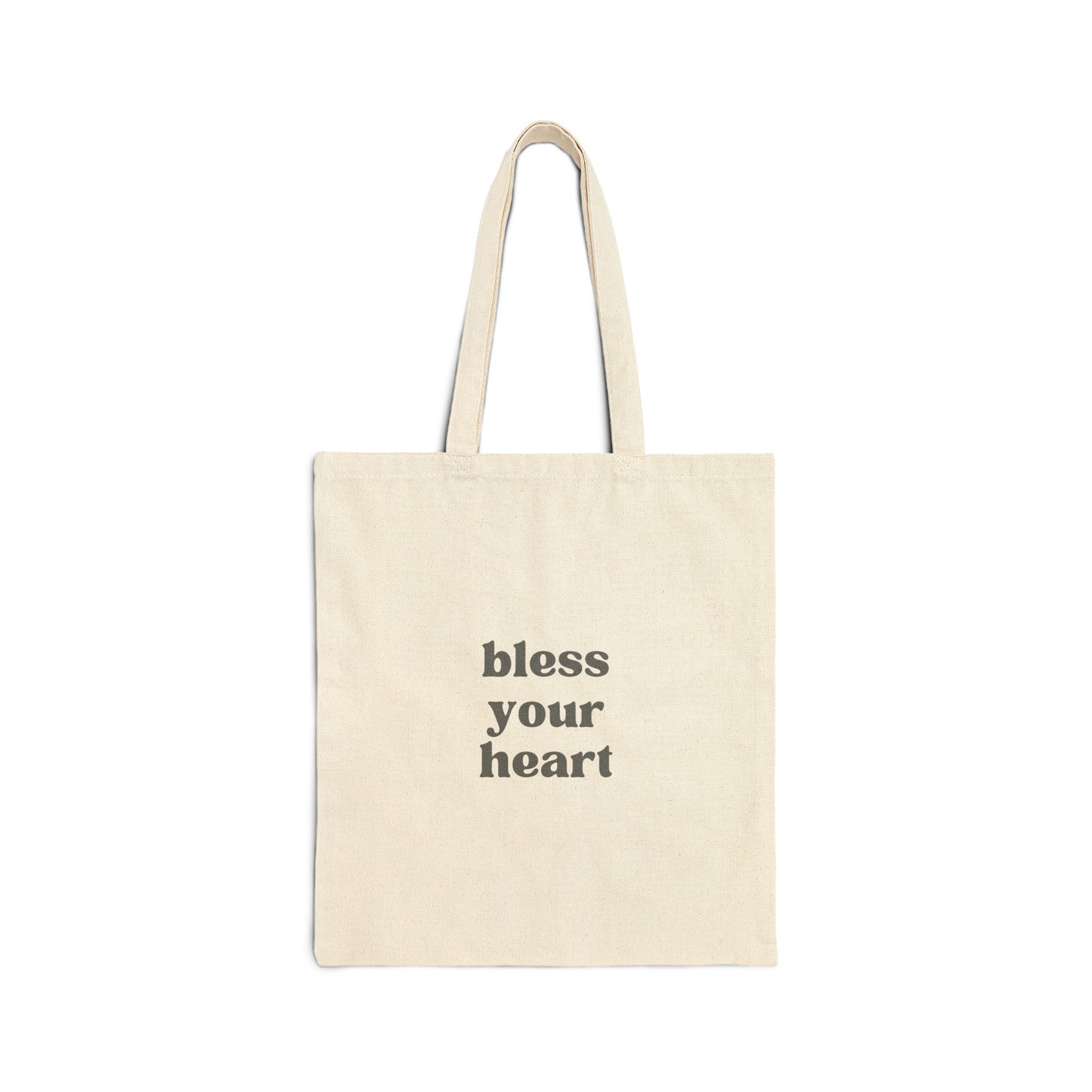 Bless Your Heart Cotton Canvas Tote Bag