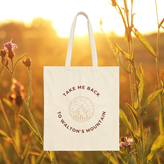 Take Me Back To Walton's Mountain Cotton Canvas Tote Bag
