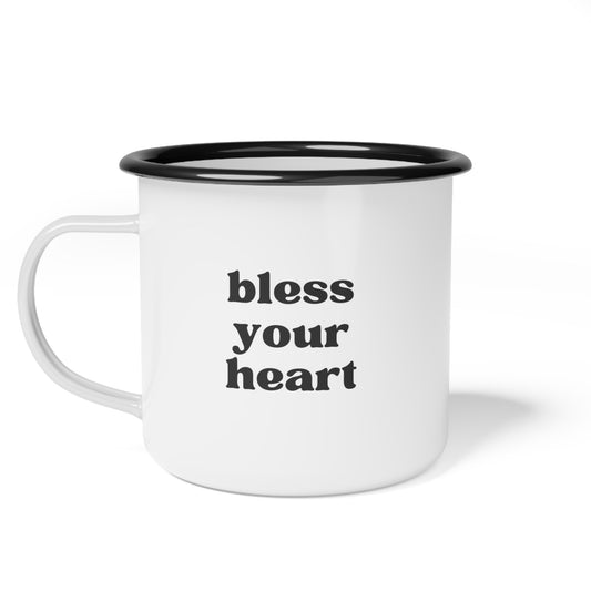 Bless Your Heart Enamel Mug