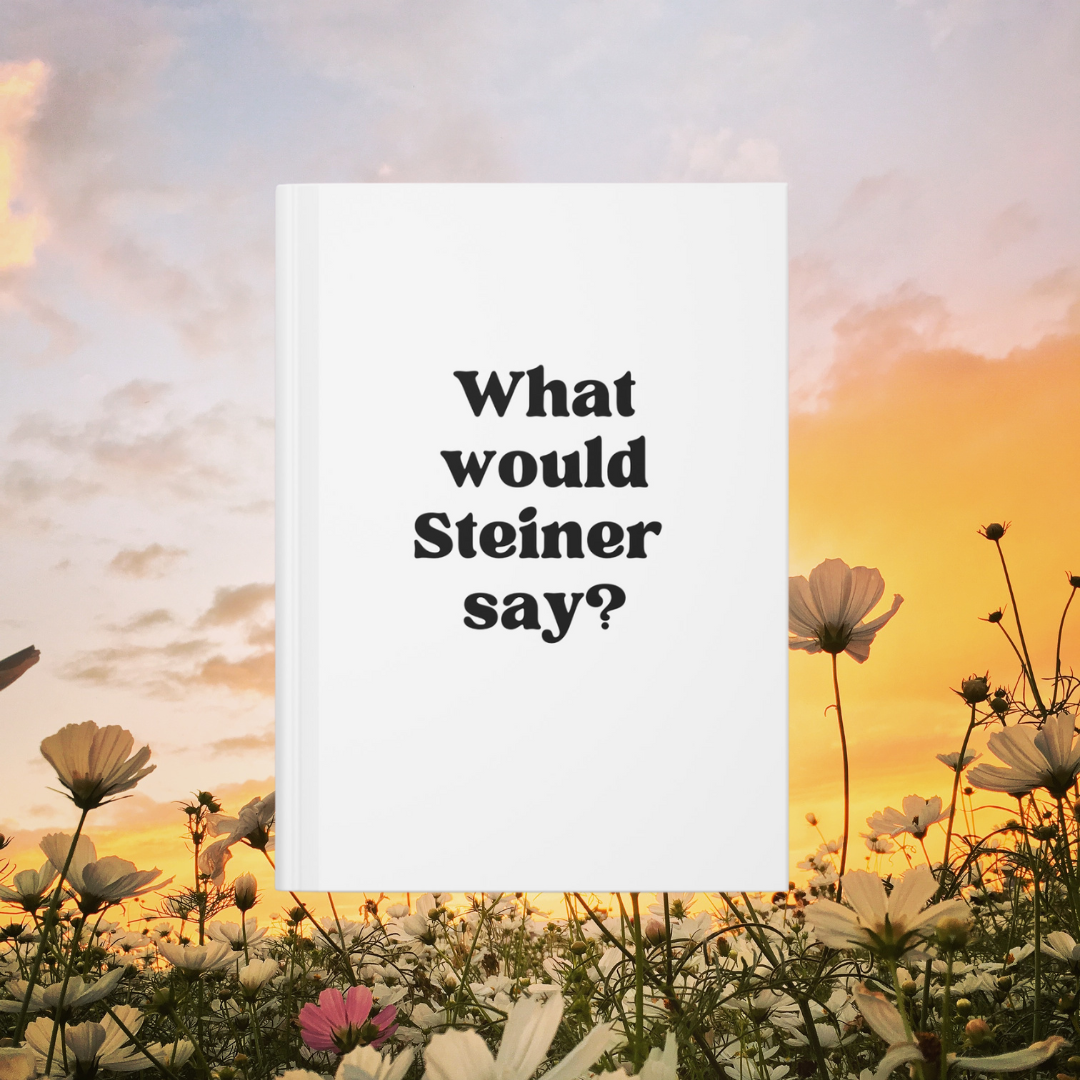 What Would Steiner Say Hardcover Journal Matte